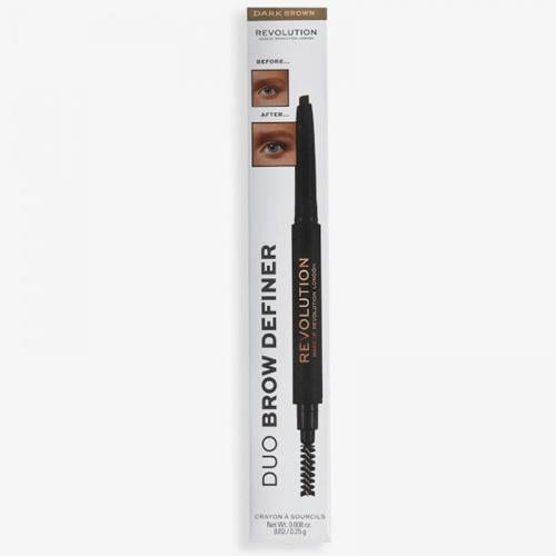 [5057566708302] Revolution Duo Brow Definer Pencil Medium Brown